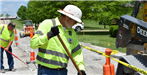 Public Works Employees on Road