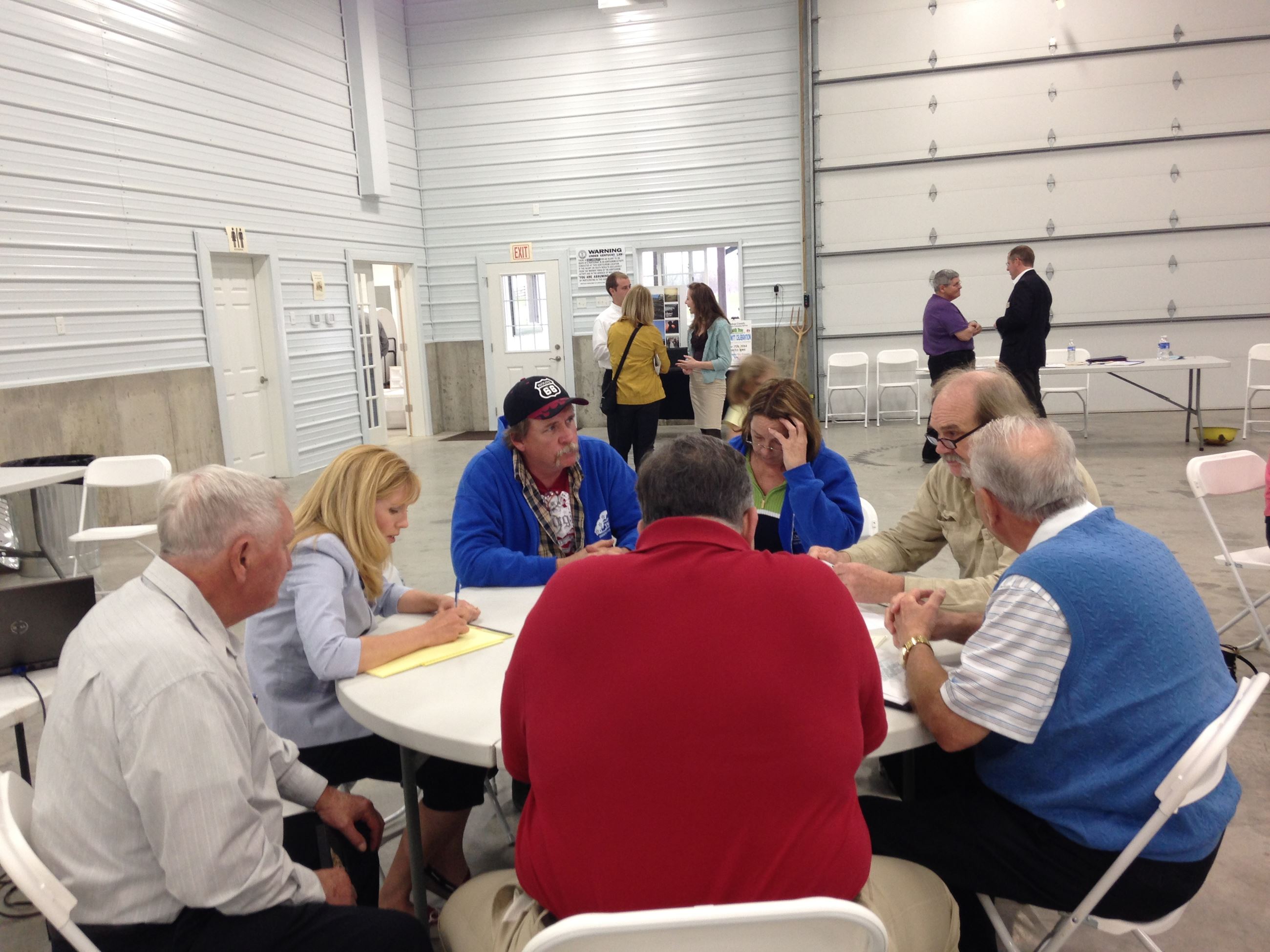 Citizens gathered for a South Kenton County Citizens Group survey meeting 10