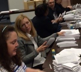 Volunteers process 3,678 surveys to be mailed to all South Kenton residents and land owners 3