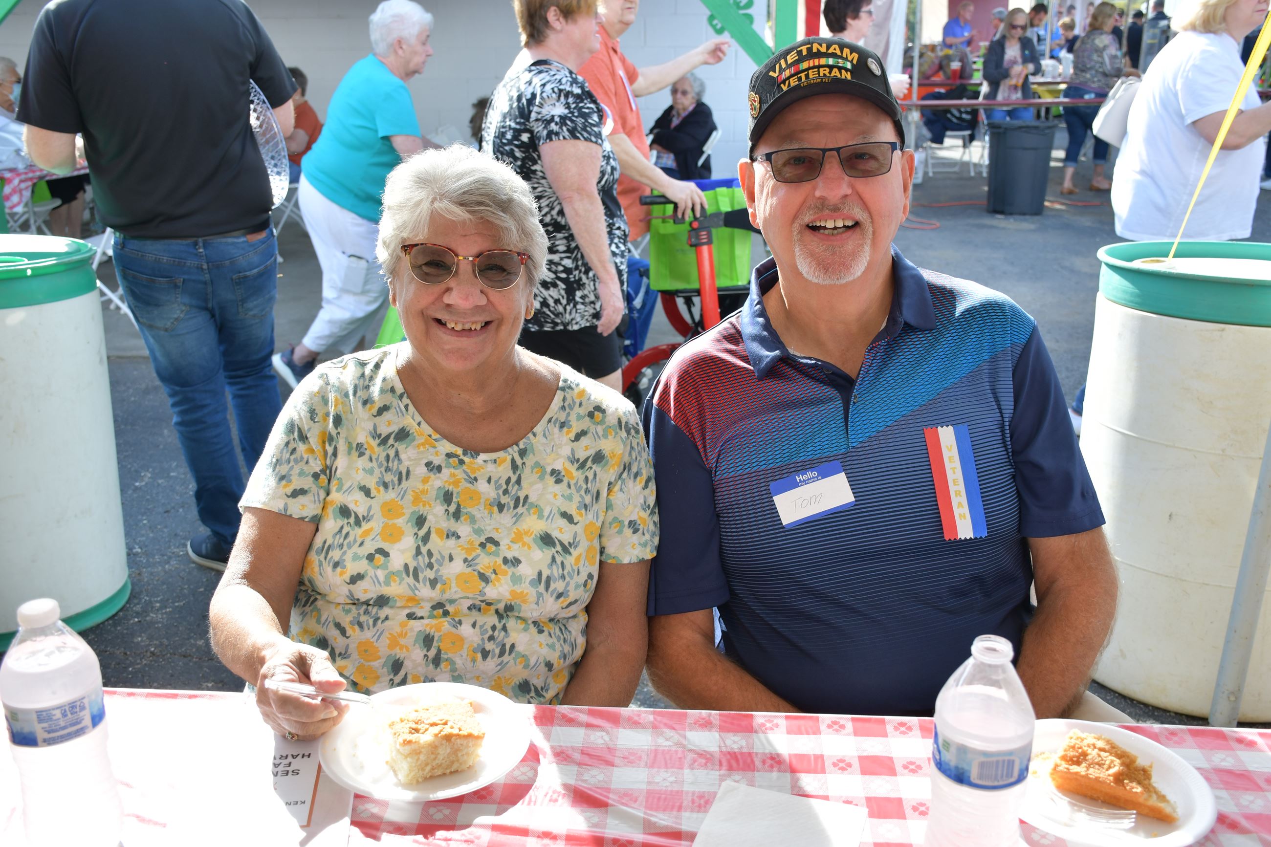 Senior Fall Harvest attendees pose for a photo.