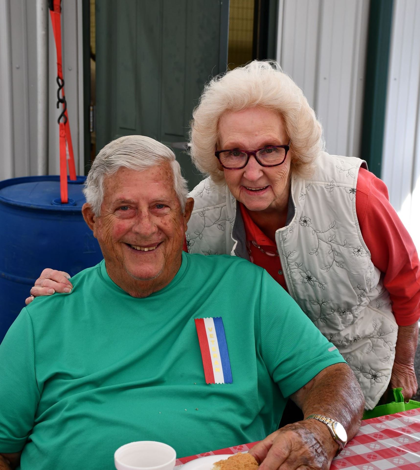 Senior Fall Harvest attendees pose for a photo.