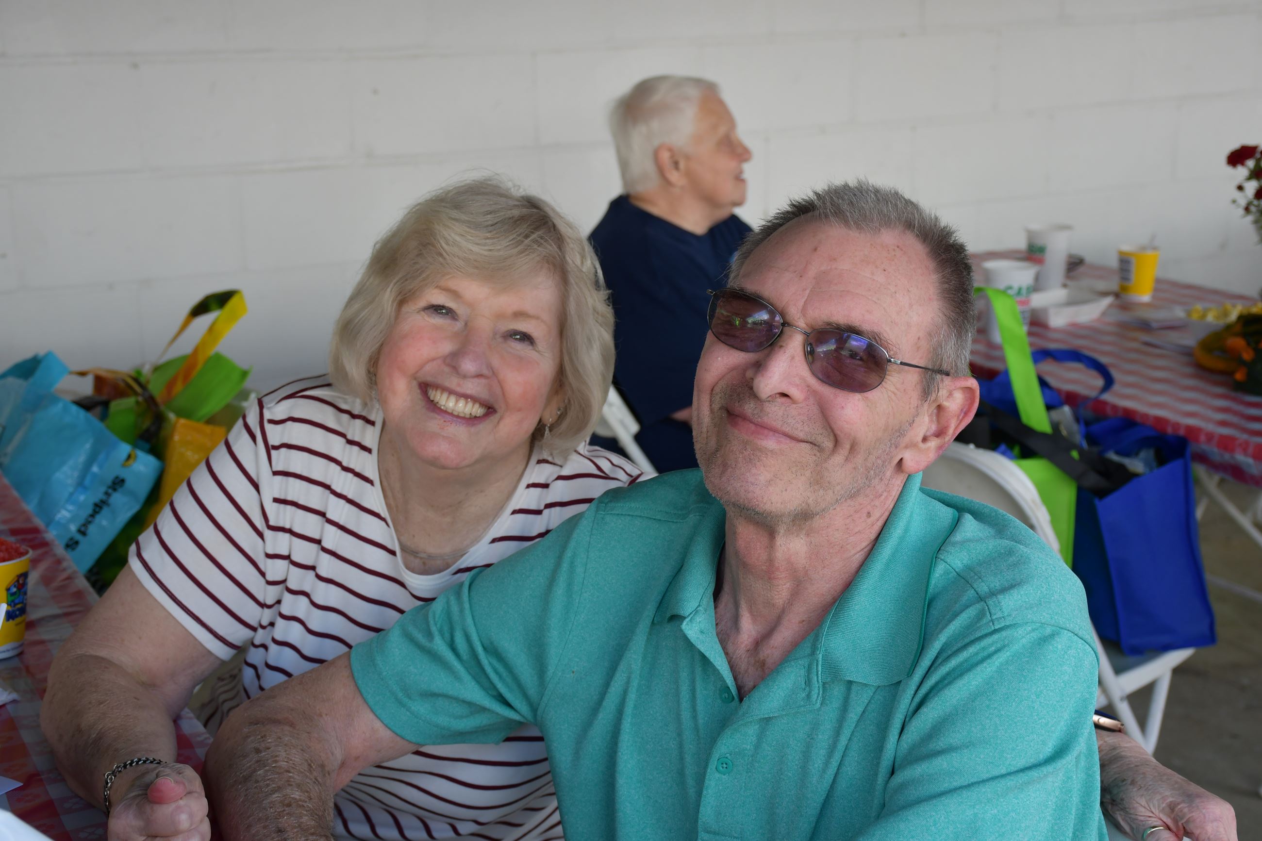 Senior Fall Harvest attendees pose for a photo.