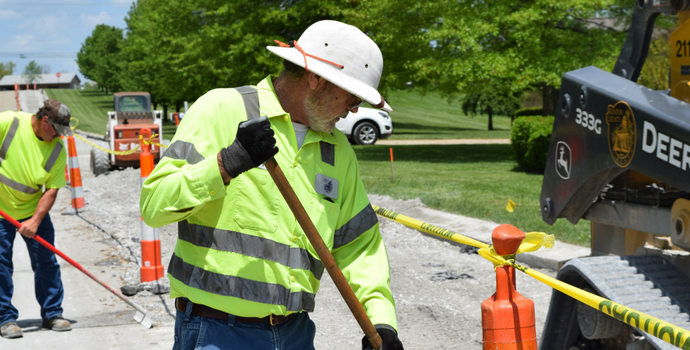 Public Works Employees on Road