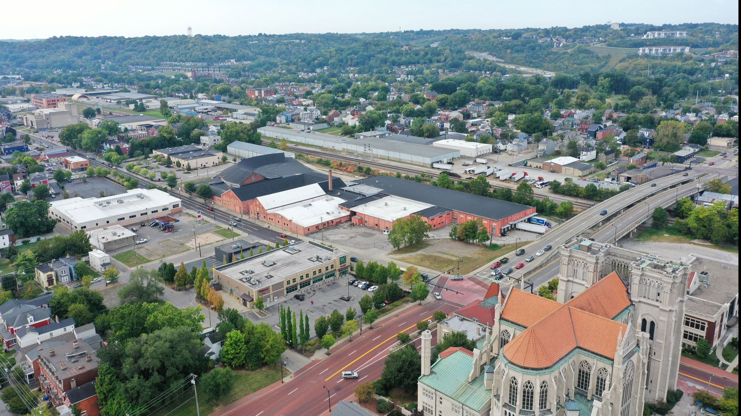 C&O Roundhouse Site from drone
