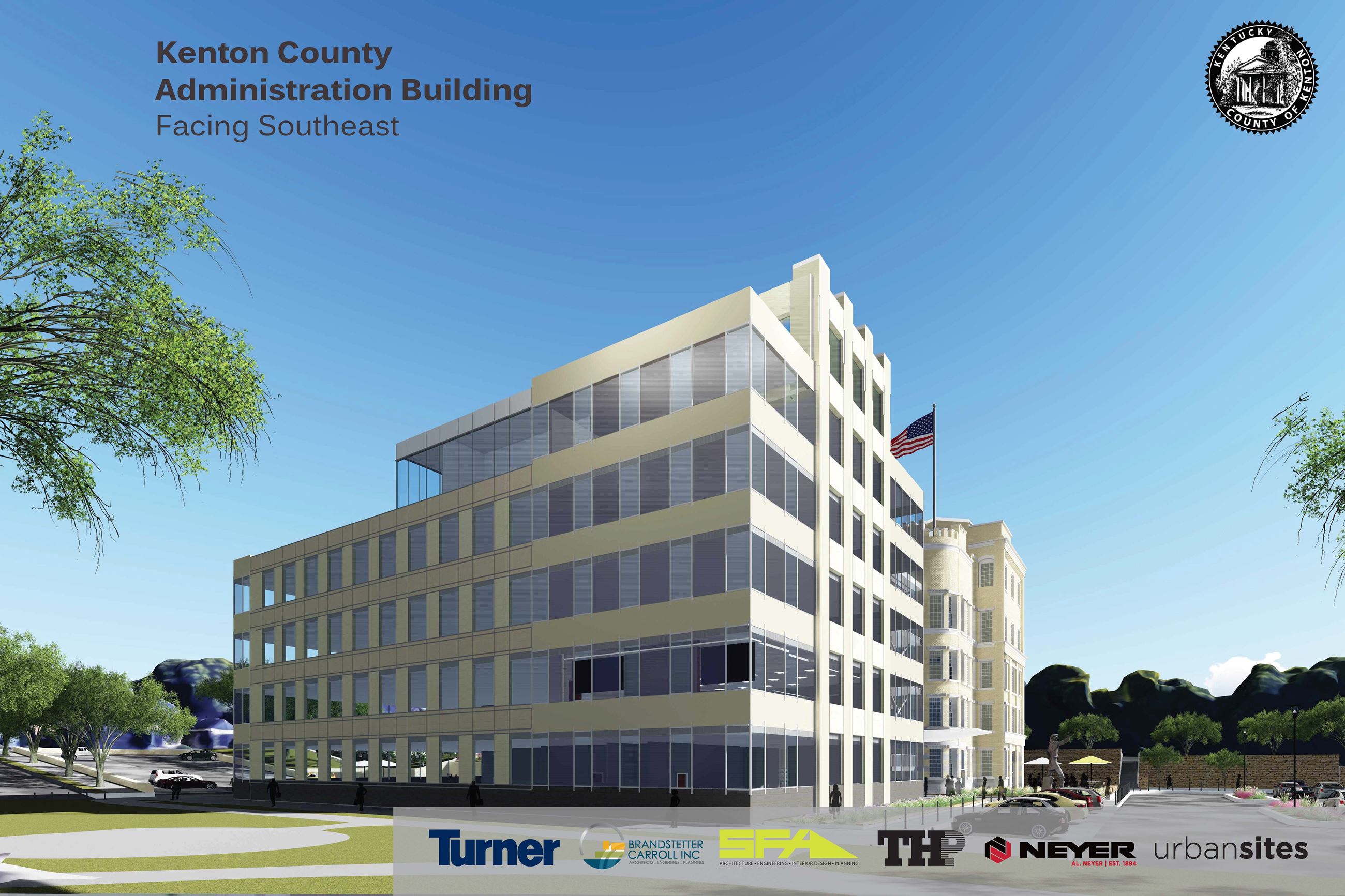Administration Building Design Rendering - Facing Southeast