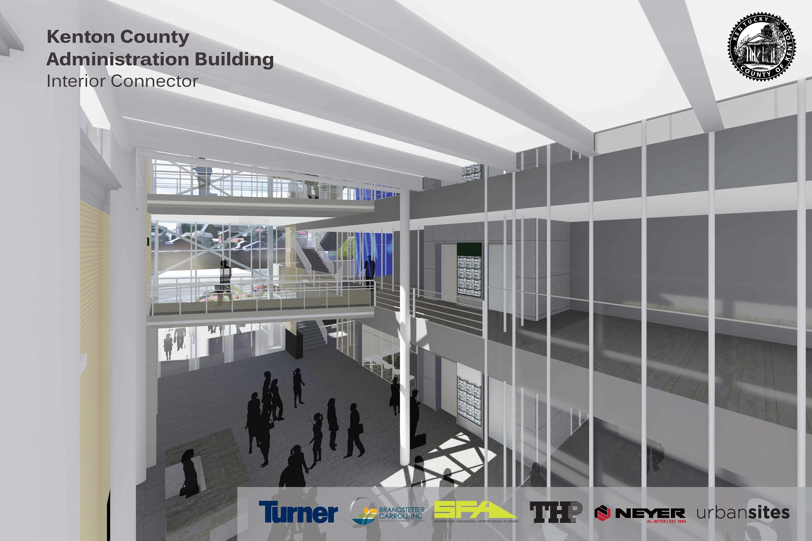 Administration Building Design Rendering - Interior Connector