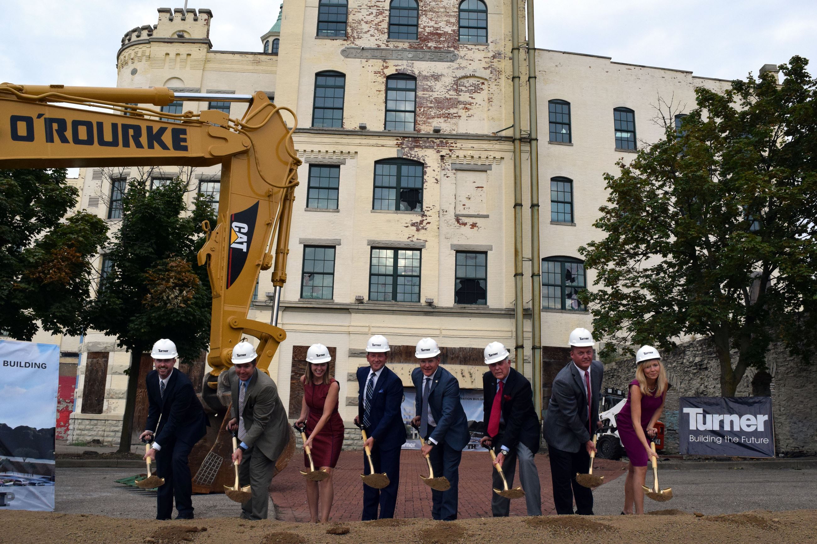 Project stakeholders break ground 2