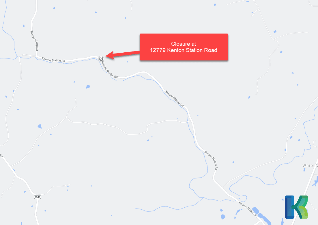 Kenton Station Road map